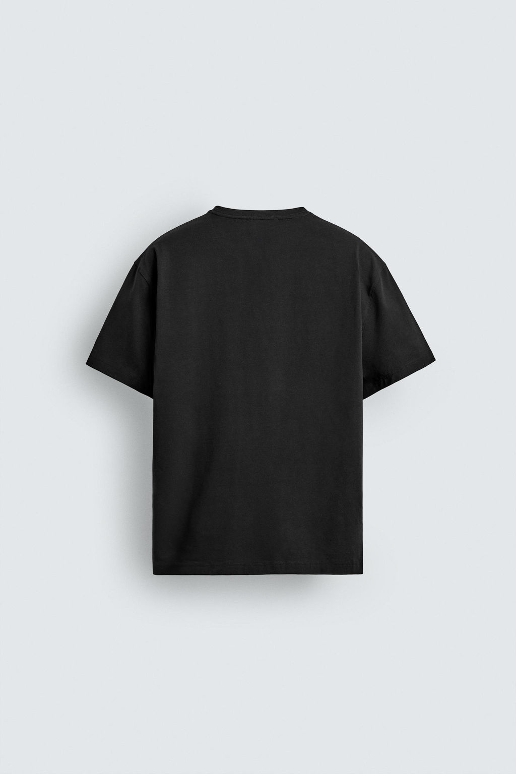 CAMISETA MEDIUM WEIGHT B?SICA / Negro - Zara фото 7