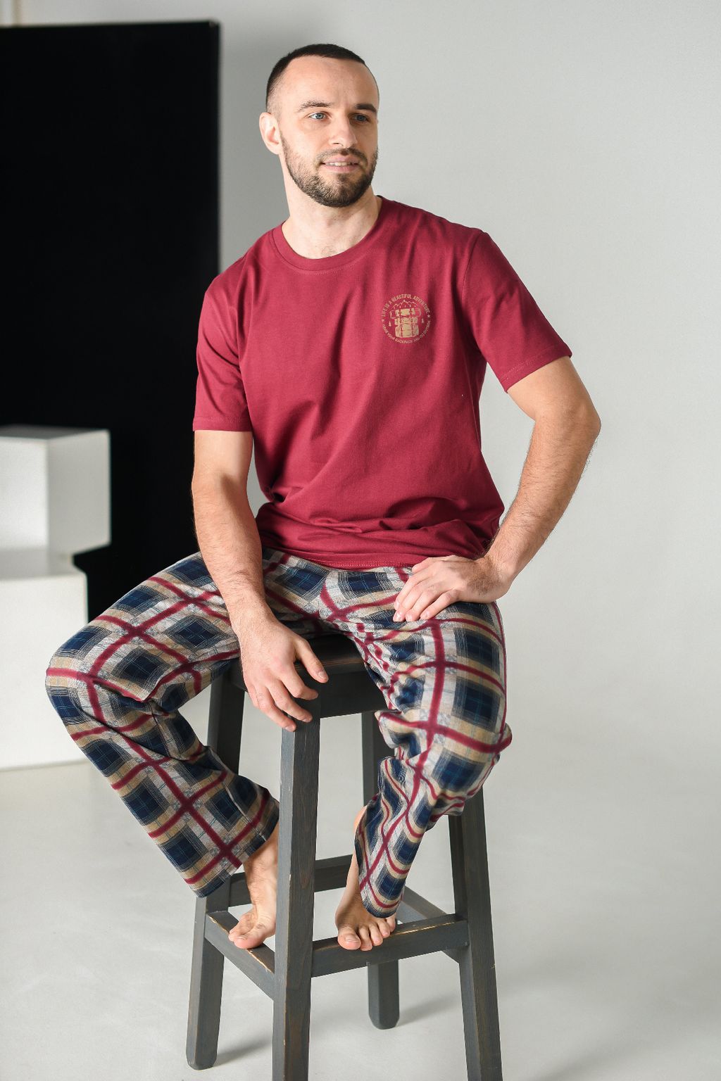 Пижама мужская  Хлопок 100%Пижон - Оптима фото 2