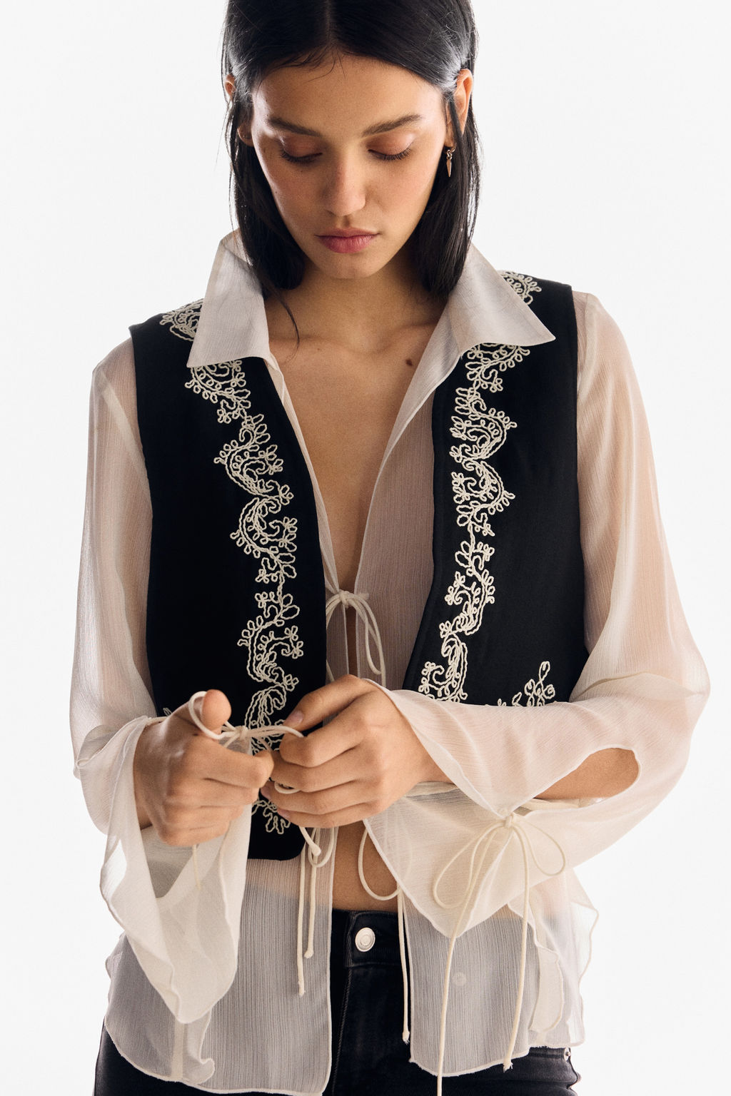 Chaleco bordado - H&m фото 4