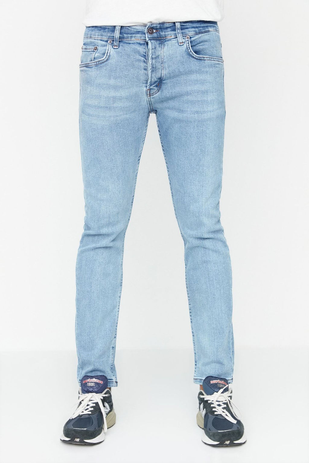 TRENDYOL MAN Siyah Skinny Fit Esnek Kumas Dar Kesim Jeans TMNAW23JE00047 - Trendyolmilla фото 48