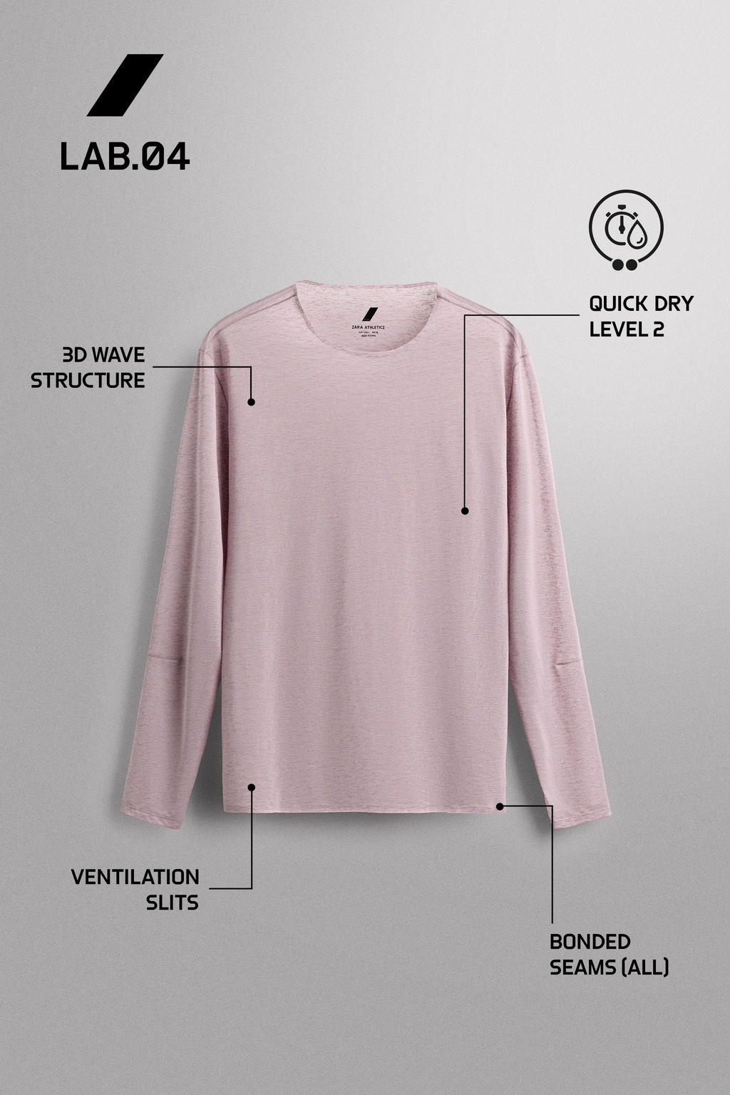CAMISETA RUNNING ESTRUCTURA LIGERA / Violeta