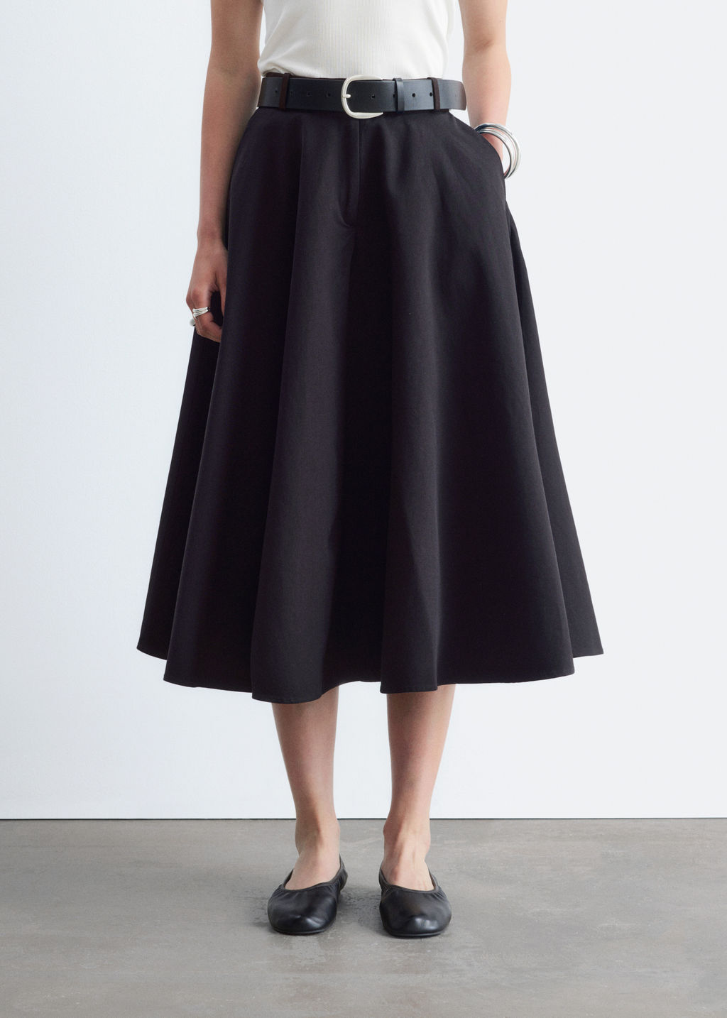 Falda sastre con corte circular - H&m фото 4