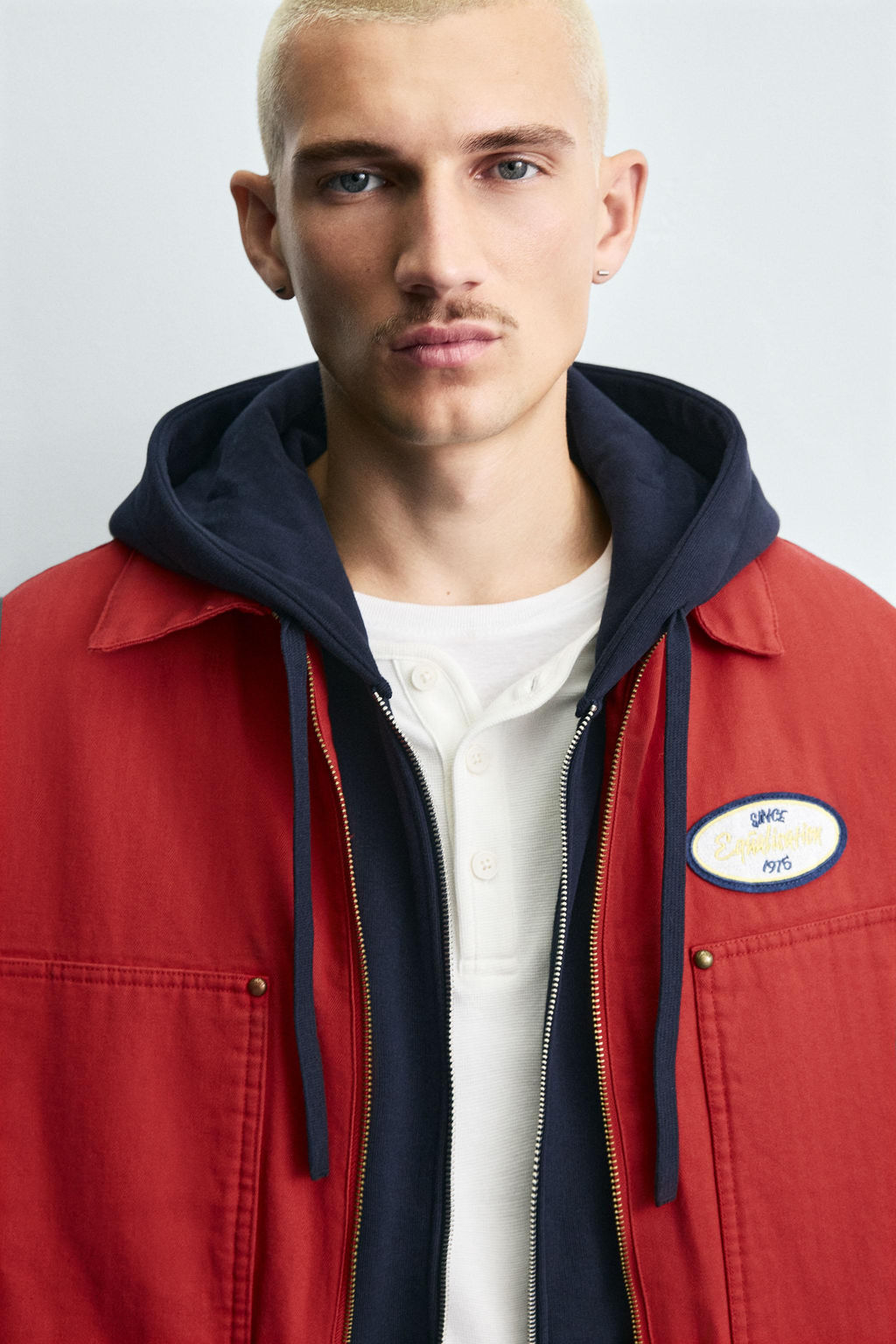 BOXY FIT EMBROIDERED JACKET - Zara фото 5