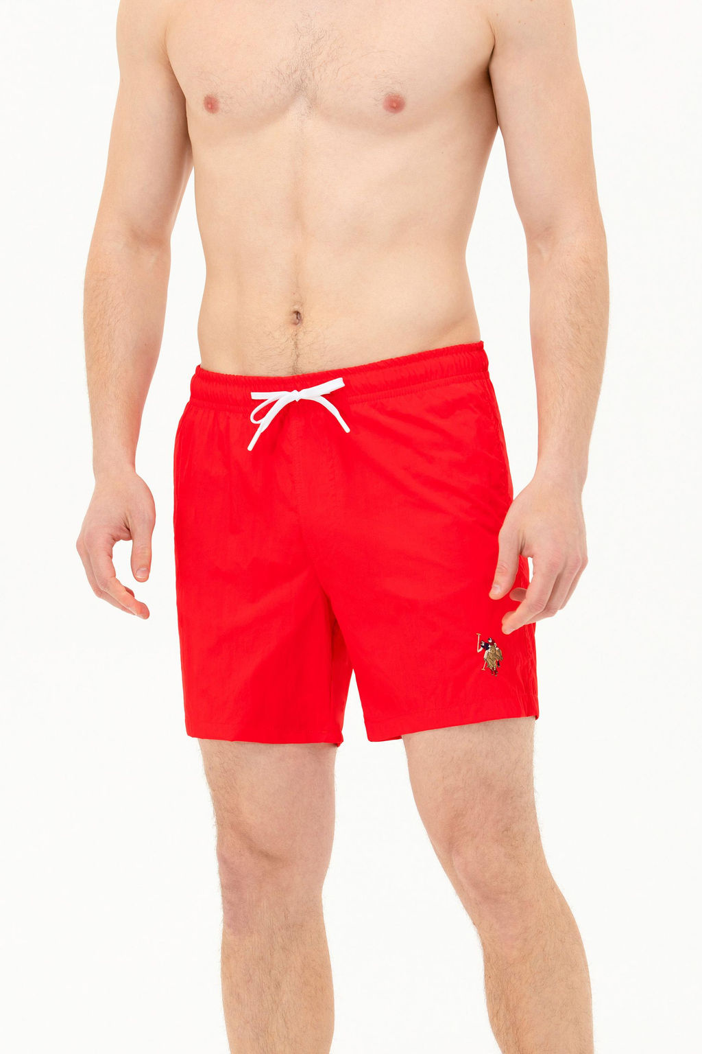 Мужские красные морские шорты - U.s. polo assn фото 16