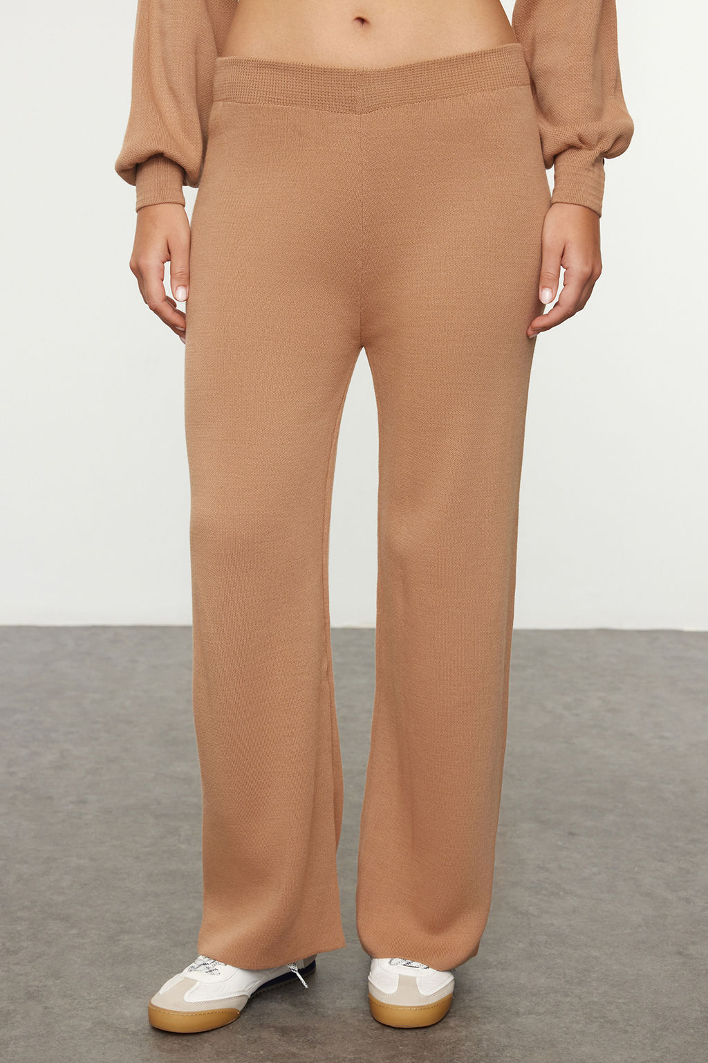 Camel Genis Kal?p Balon Kol Triko Alt-Ust Tak?m TWOAW24AU00067