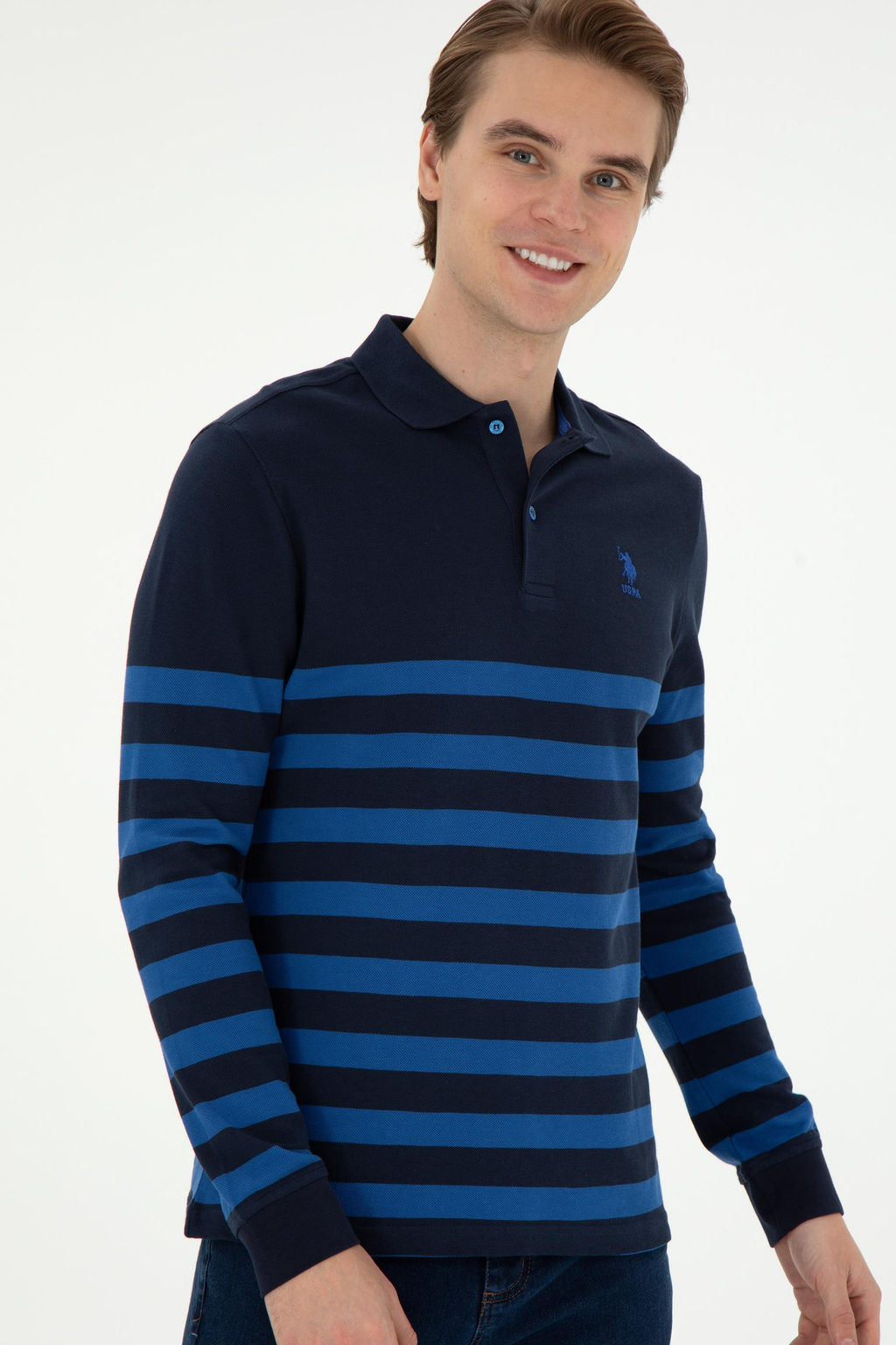 Мужской темно-синий свитшот Неожиданная скидка в корзине - U.s. polo assn фото 3