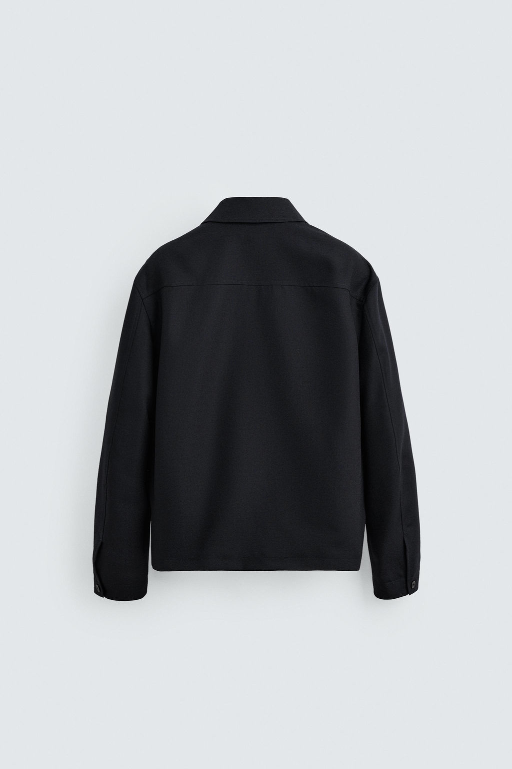 WOOL ZIP-UP OVERSHIRT - Zara фото 8