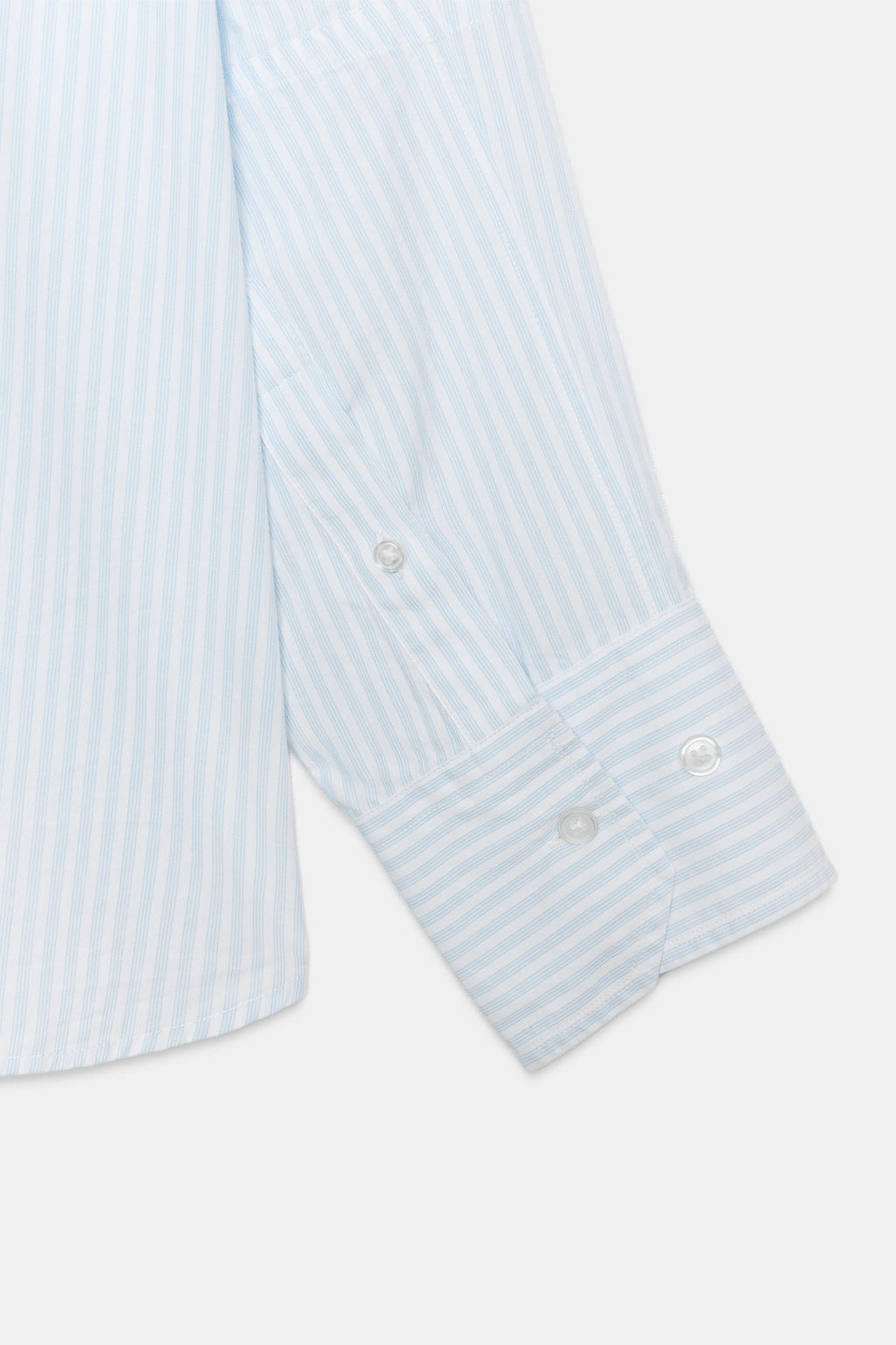 CAMISA OVERSIZE POPEL?N / Azul / Blanco - Zara фото 7
