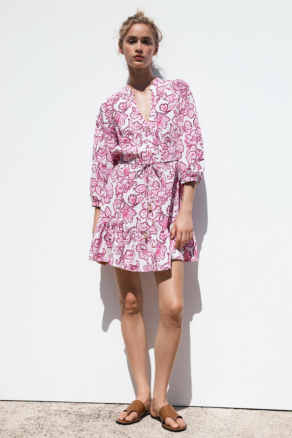 FLORAL PRINT MINI DRESS