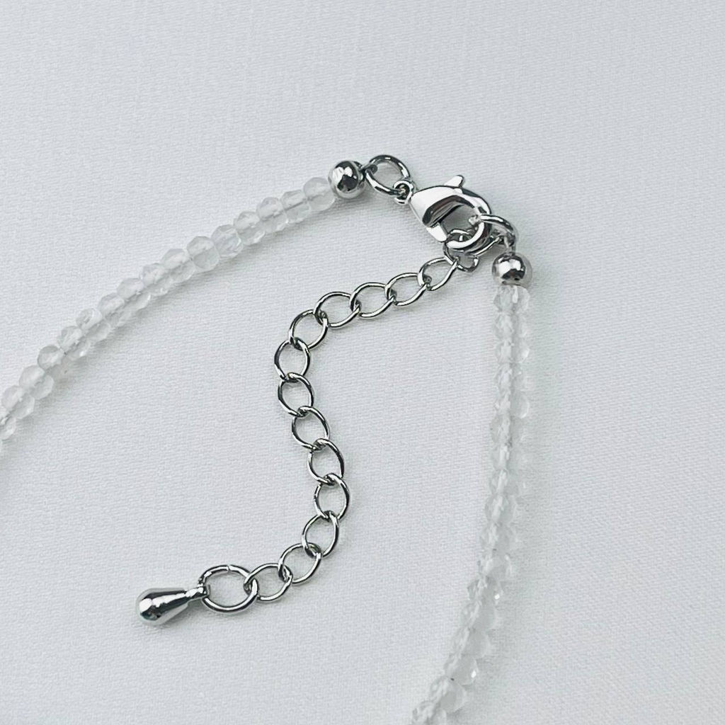 Браслет из Горного Хрусталя и Апатита - Радуга самоцветов фото 4