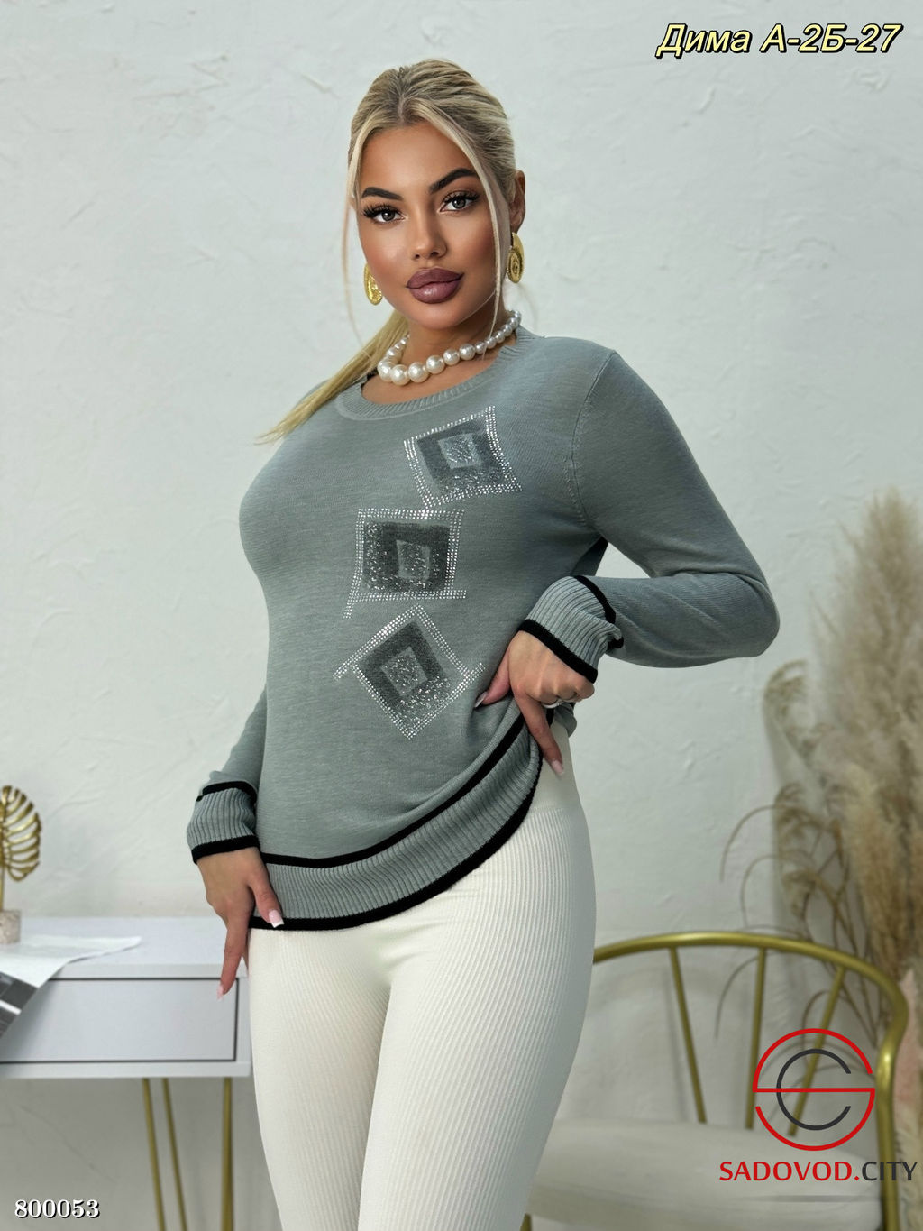 кофта женская с рисунком - Bruno фото 6