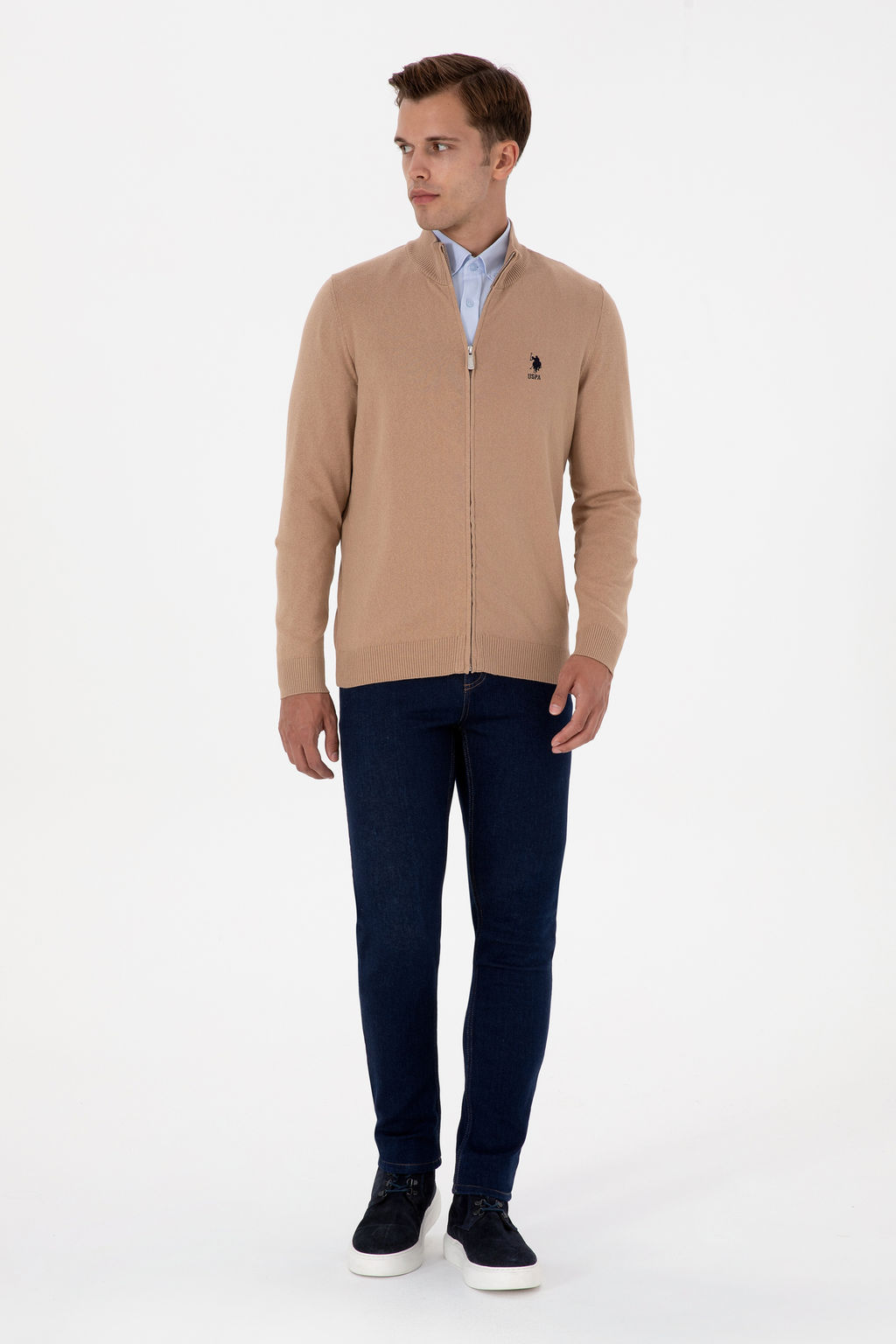 Erkek Camel Melanj Basic Triko HДrka - U.s. polo assn фото 4