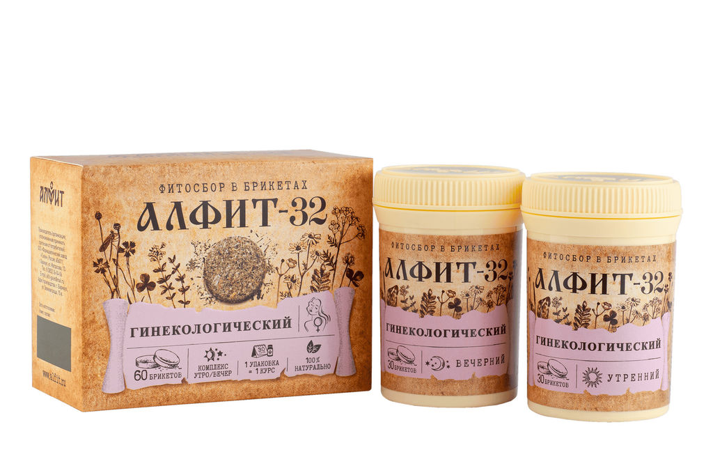 Алфит-32 Гинекологический БАД в брикетах Алфит 5687