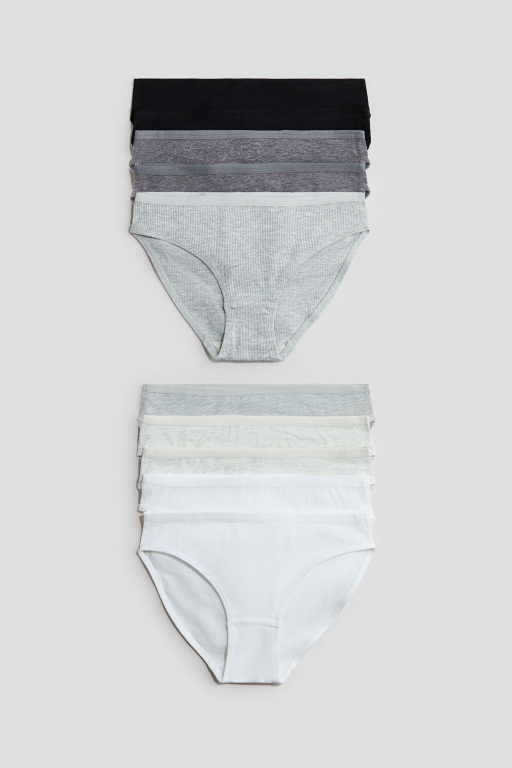 Pack de 10 bragas de algod?n