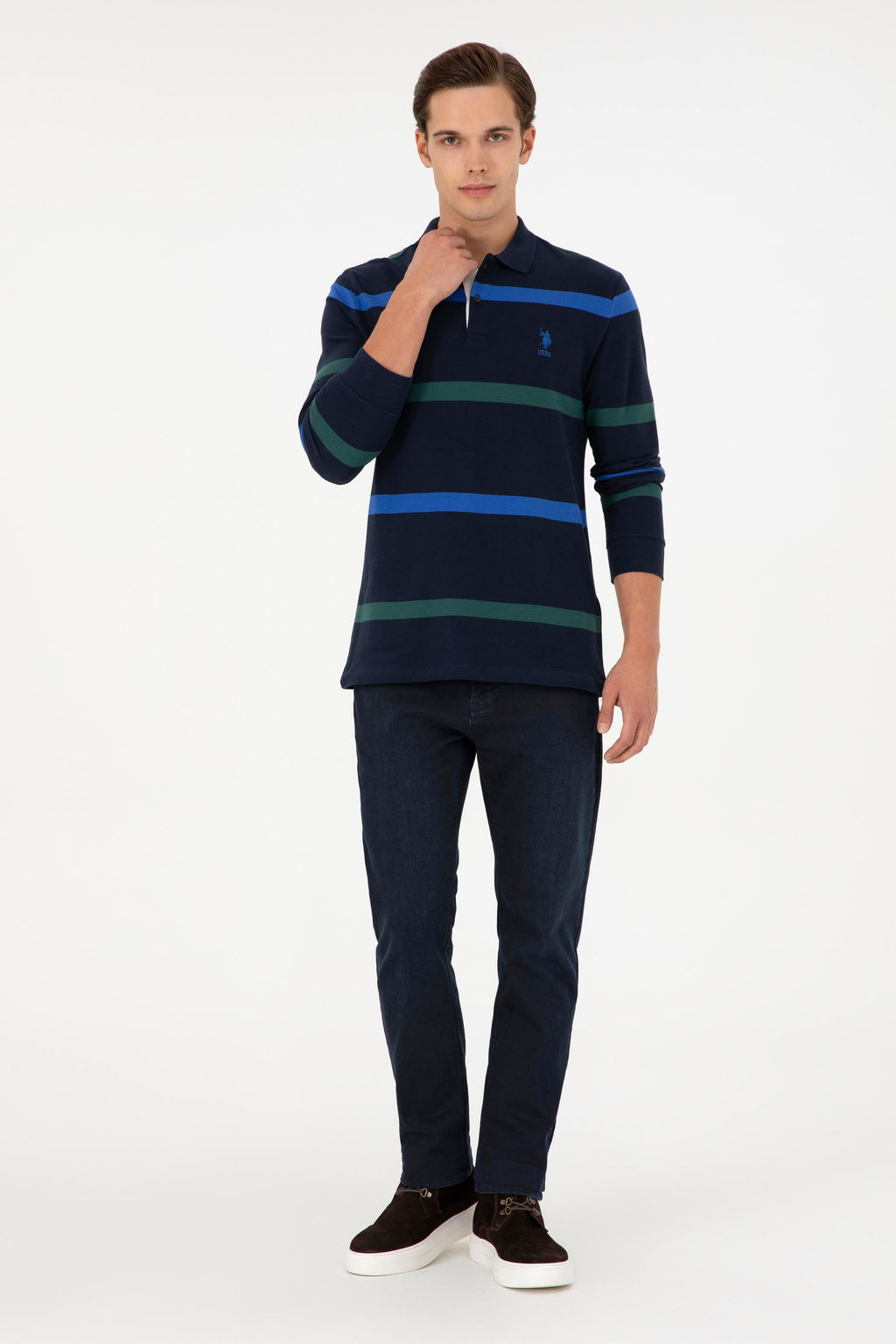 Мужской темно-синий свитшот Неожиданная скидка в корзине - U.s. polo assn фото 4