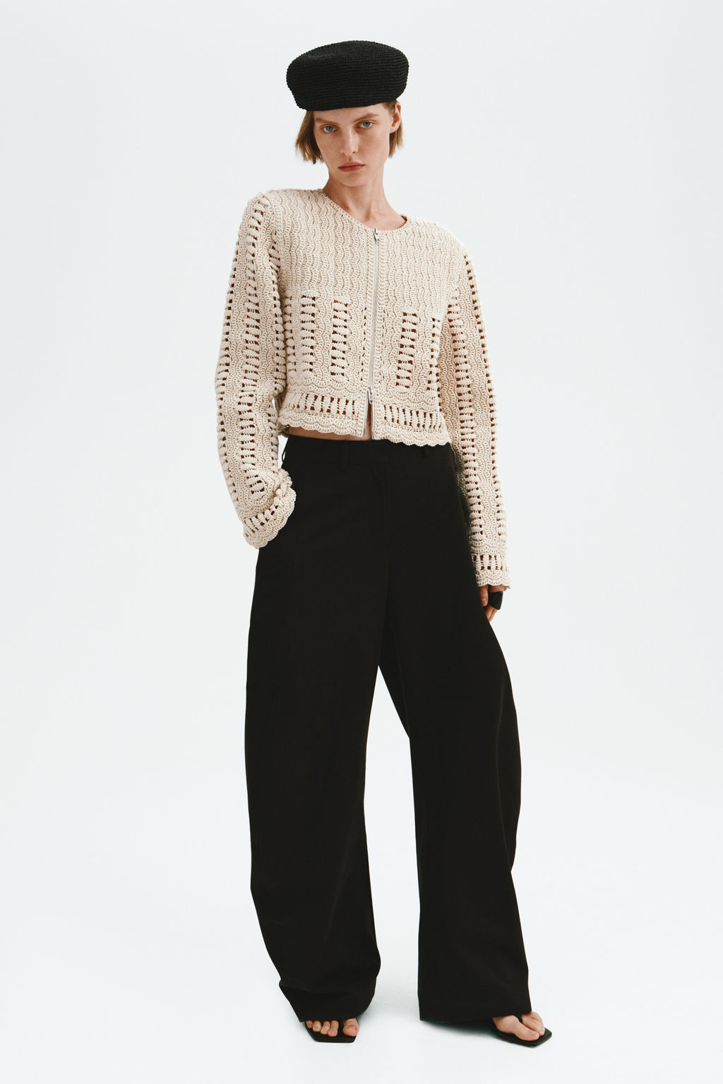 Chaqueta de algod?n efecto crochet - H&m фото 2