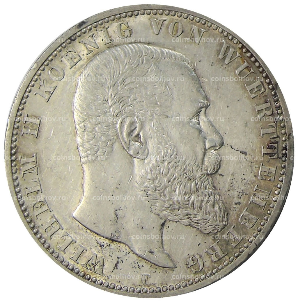 5 марок 1913 года F Германия (Вюртемберг)