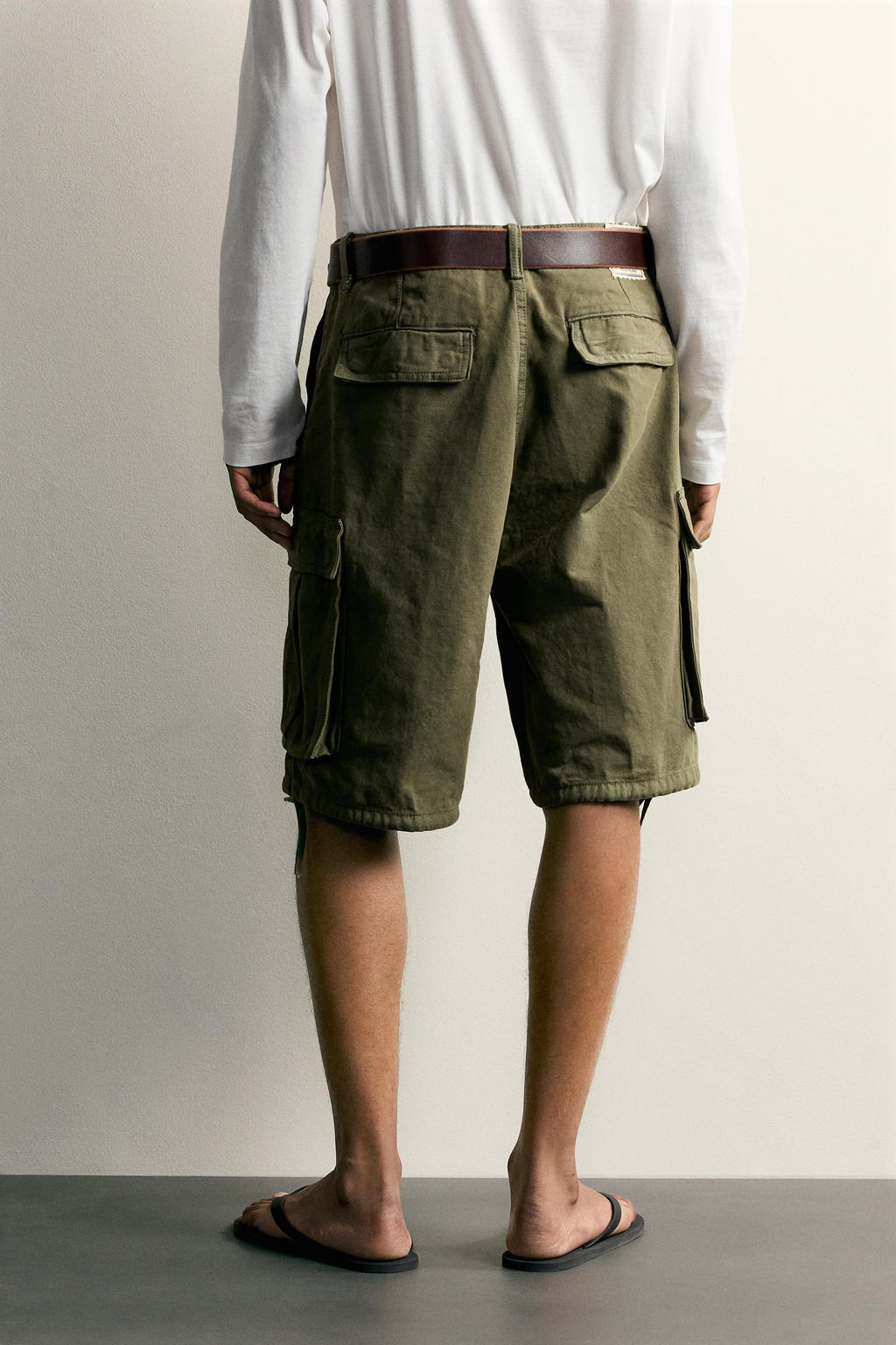 BERMUDA CARGO RELAXED FIT / Verde - Zara фото 3