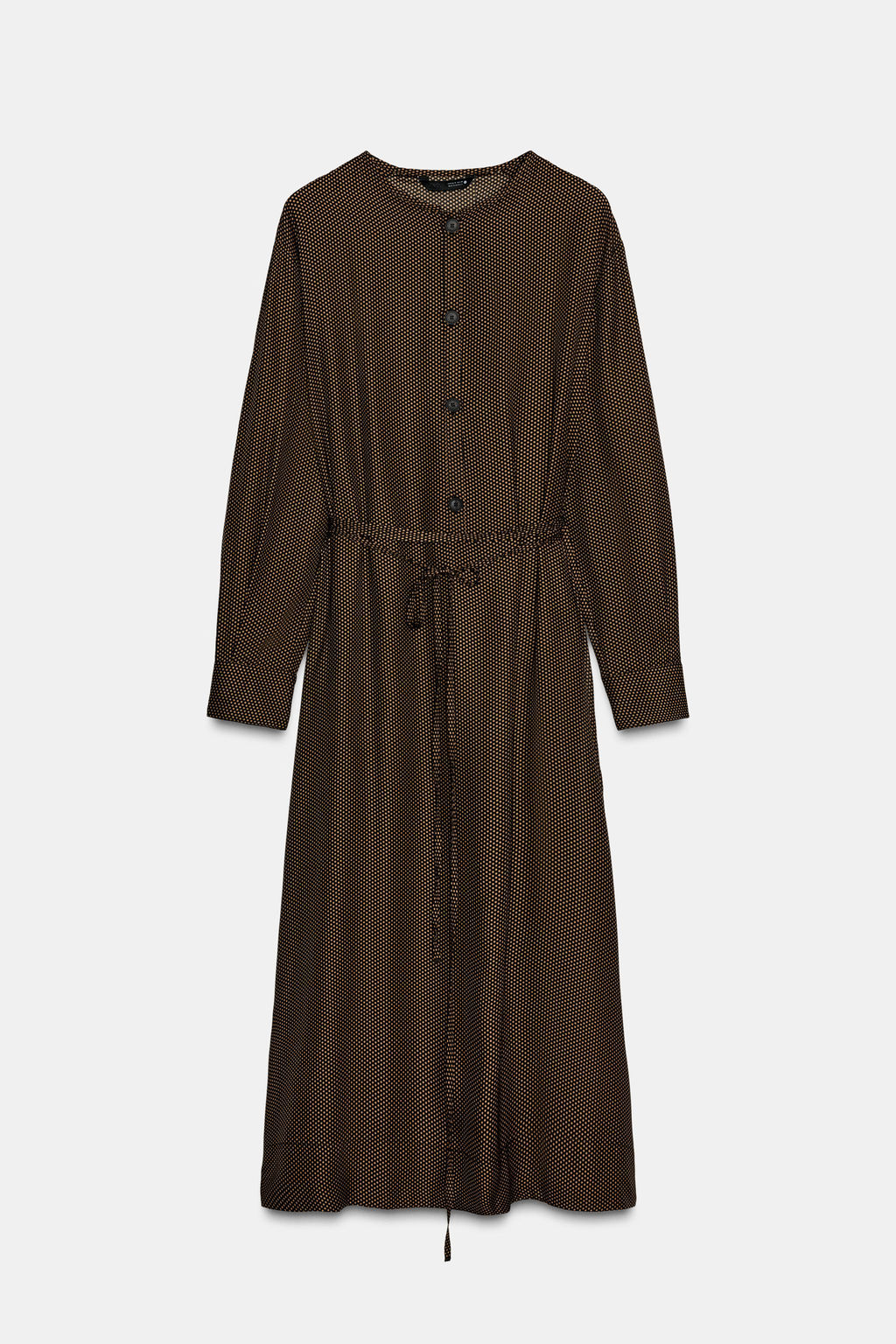 POLKA DOT DRESS WITH BELT ZW COLLECTION - Zara фото 5