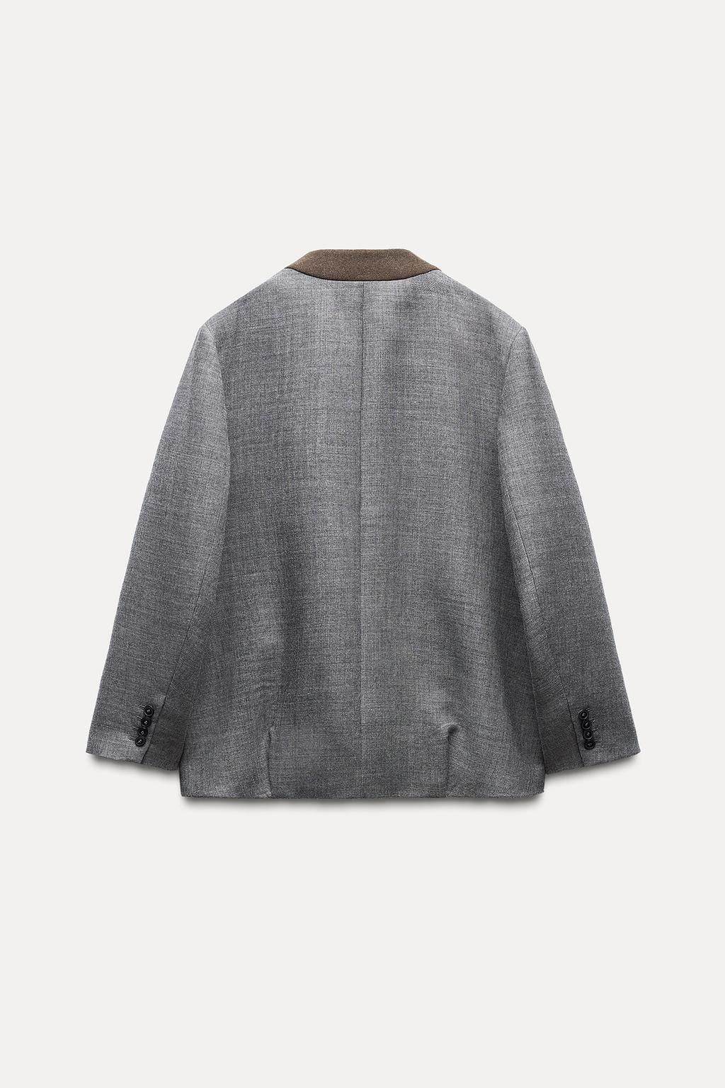 ZW COLLECTION 100% WOOL BLAZER - Zara фото 6