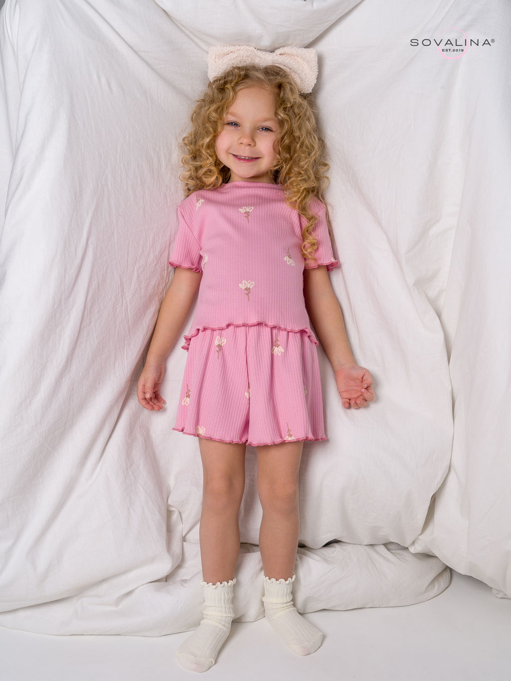 Пижама Элли астра на пудре - Sovalina фото 11