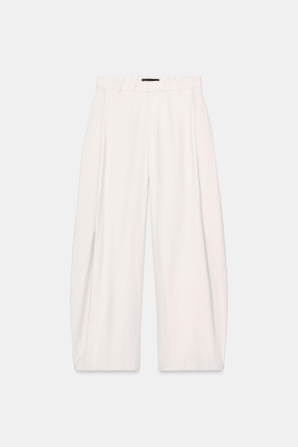 PANTAL?N FLUIDO PLIEGUES / Gris claro - Zara фото 3