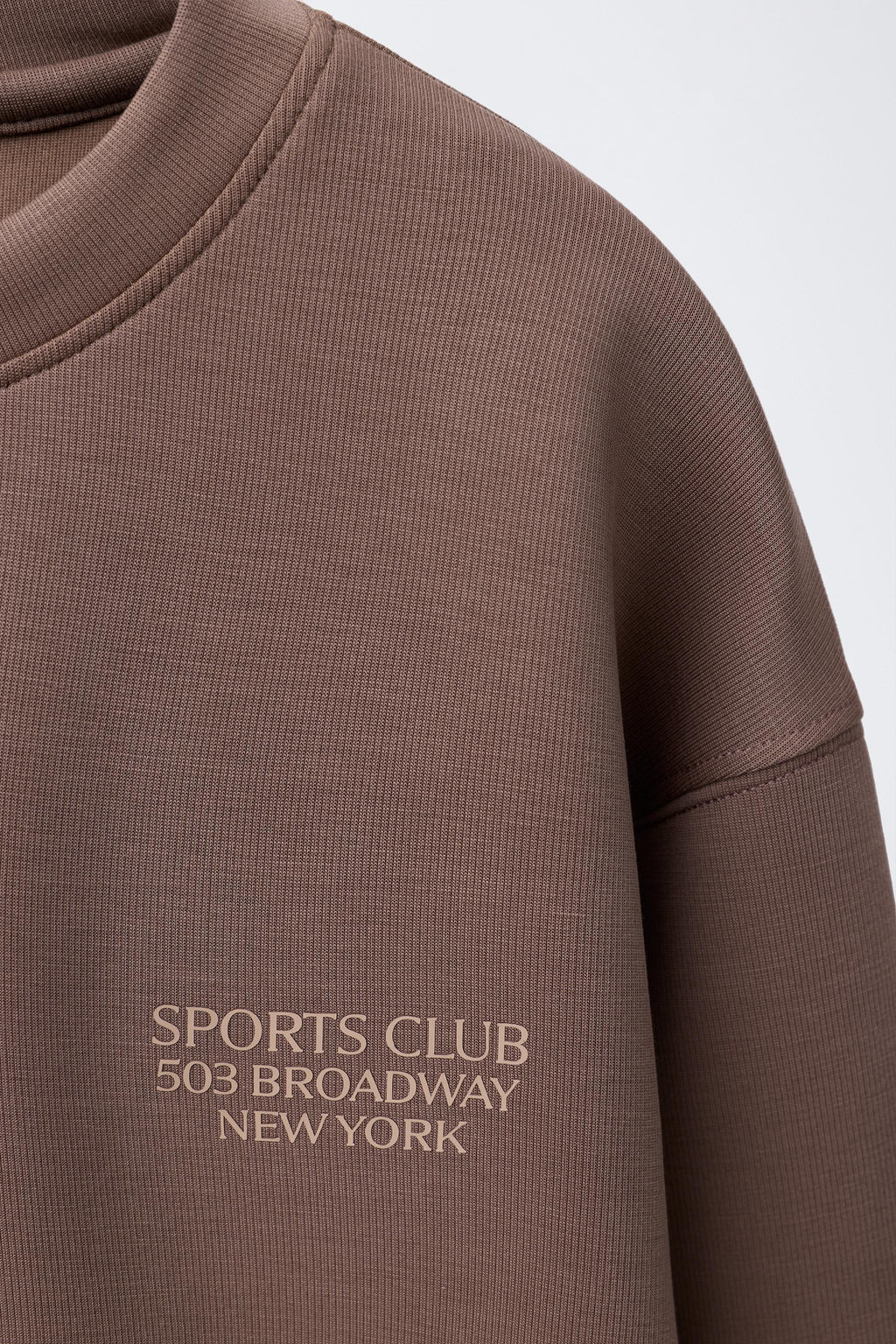 SWEATSHIRT WITH SLOGAN AND MODAL - Zara фото 3