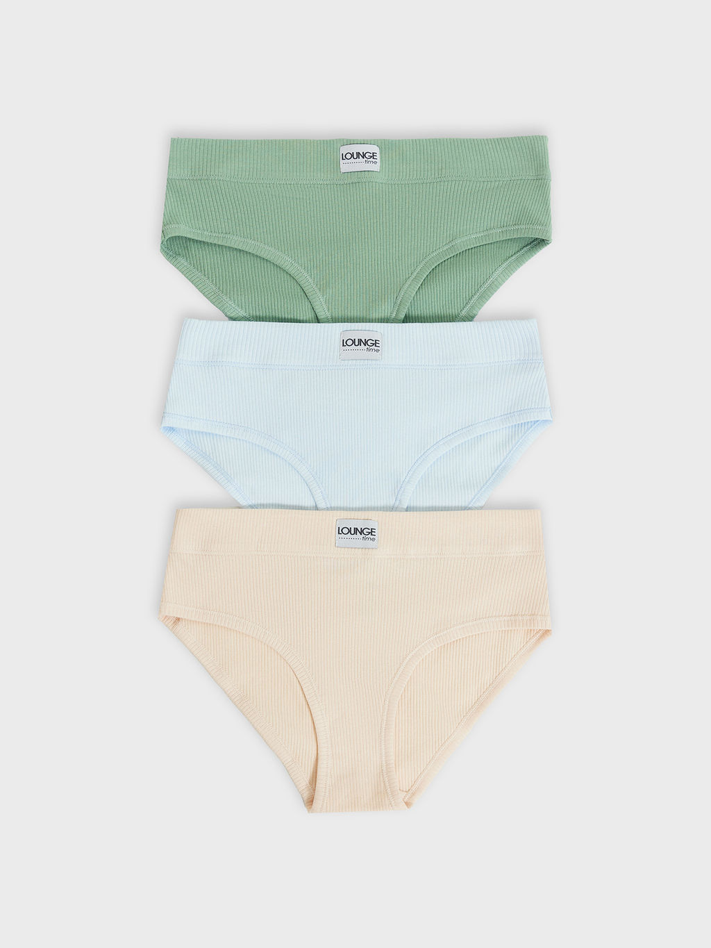 Цена за 2 штуки! Трусы женские слипы мультипак (3 шт.) в бежевом и зеленом цвете - Mark formelle фото 9