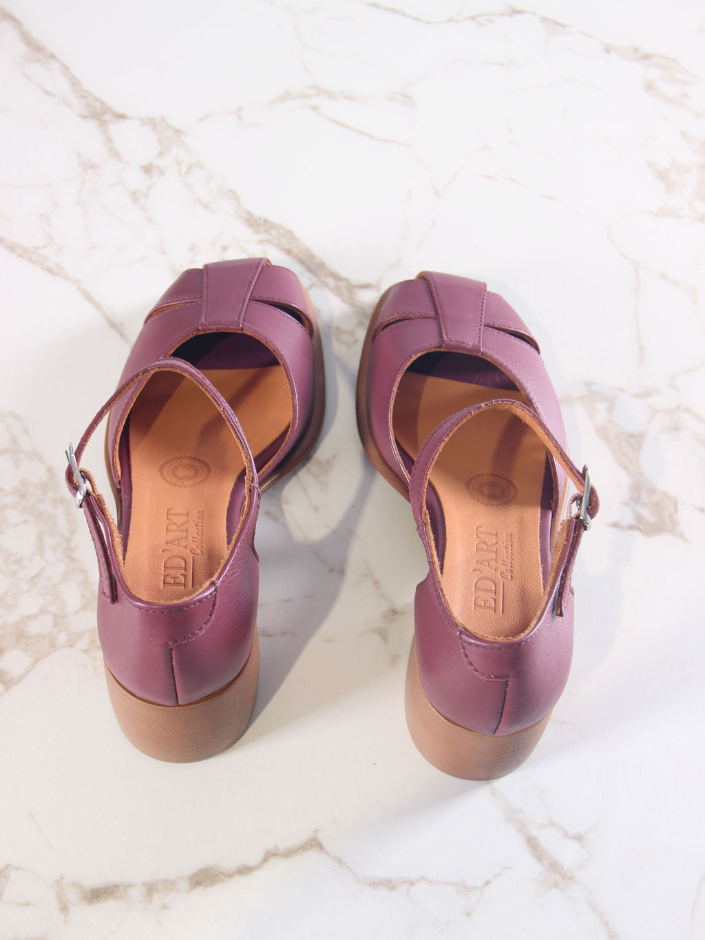 Босоножки 5033.23663br.Гнилая вишня+коричневый