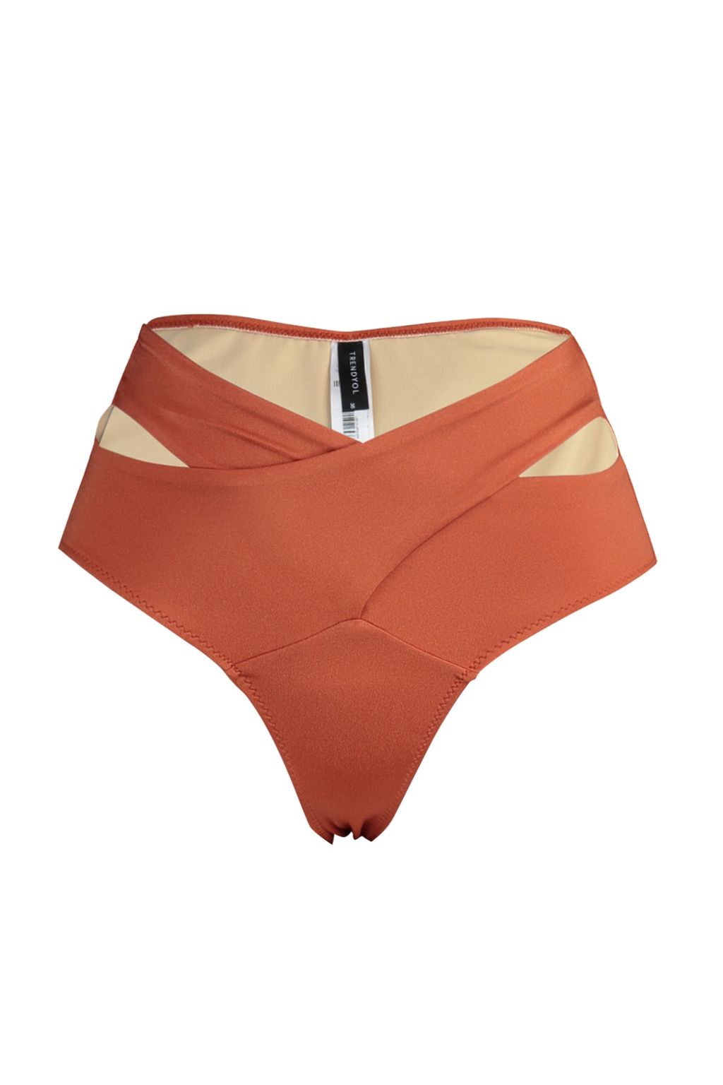 TRENDYOLMILLA Siyah Cut Out/Pencereli Yuksek Bel Regular Bikini Alt? TBESS20BA0184  фото 14