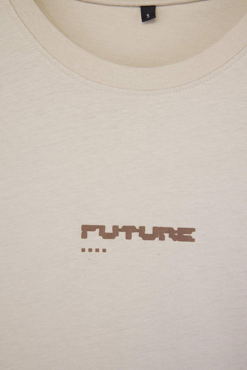 Tas Oversize/Genis Kesim Kabar?k Bask?l? %100 T-Shirt TMNSS23TS00171