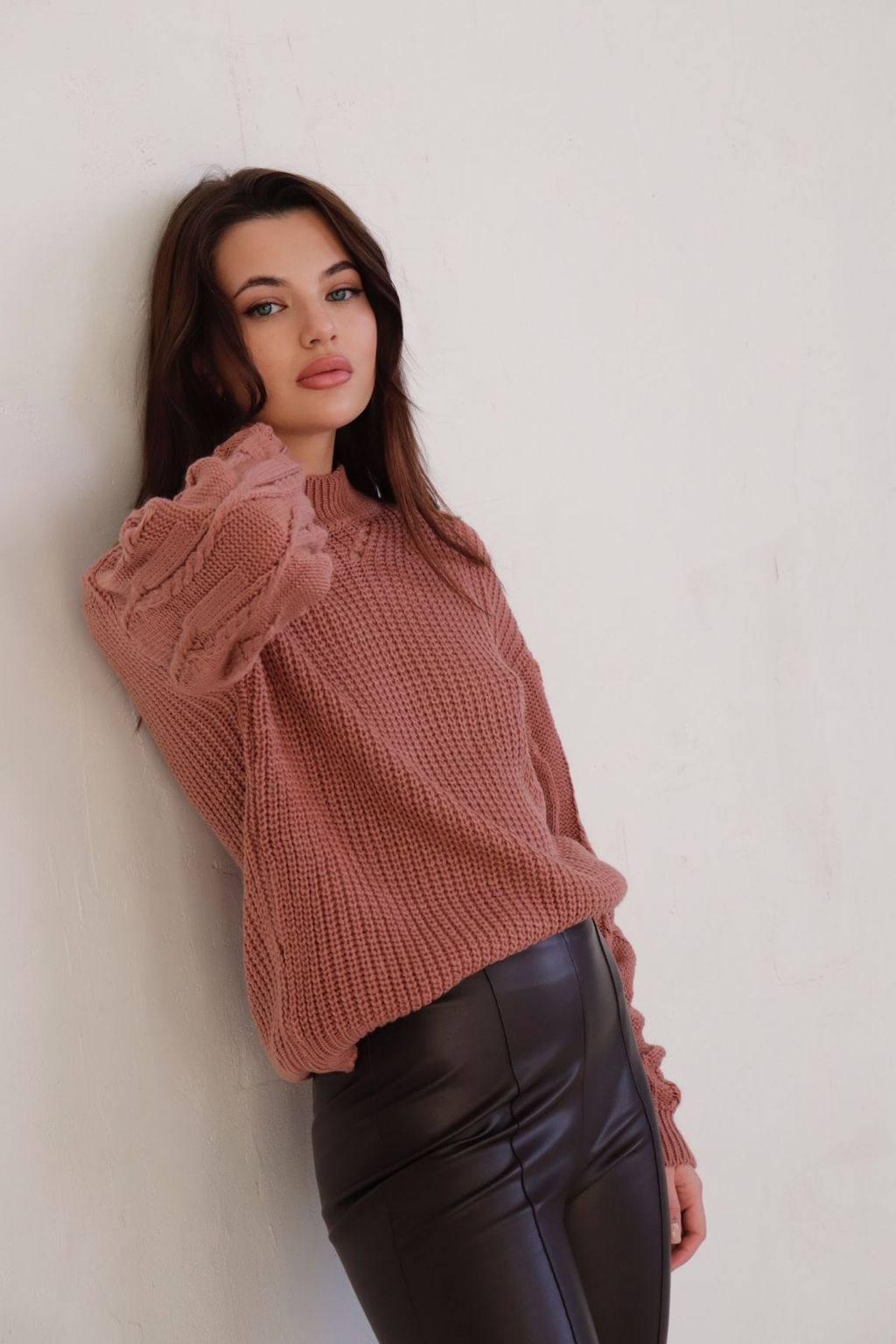 10370 Свитер в цвете розовое какао - Martichelli фото 21