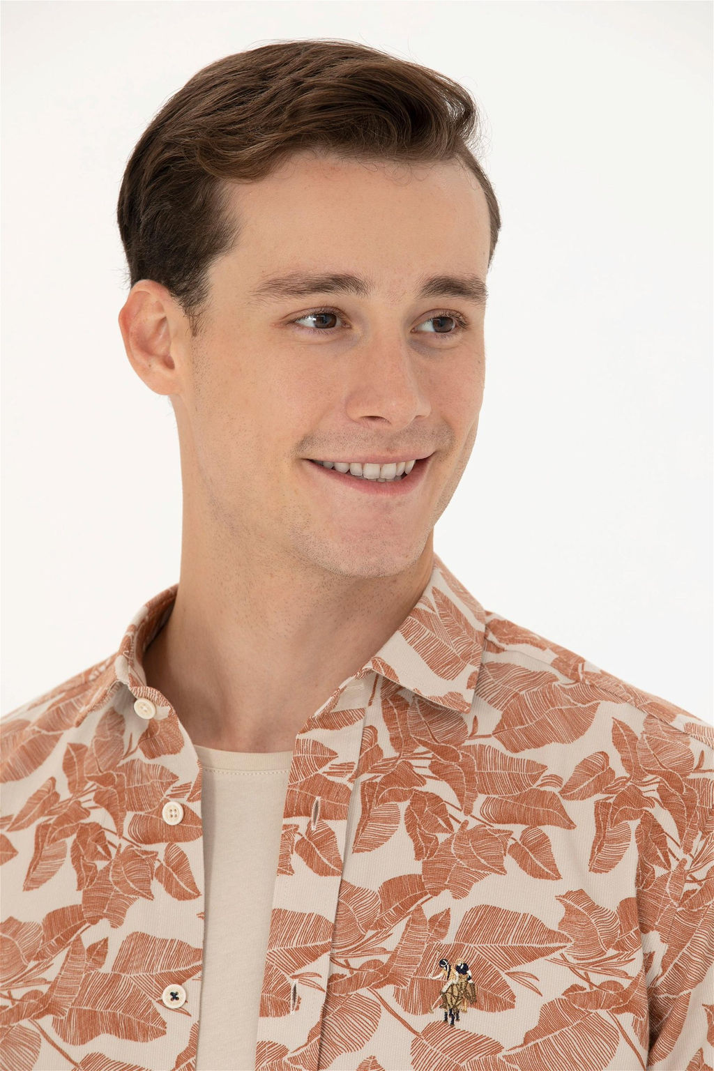 U. S. Polo Assn Мужская рубашка с длинным рукавом Stone - U.s. polo assn фото 9