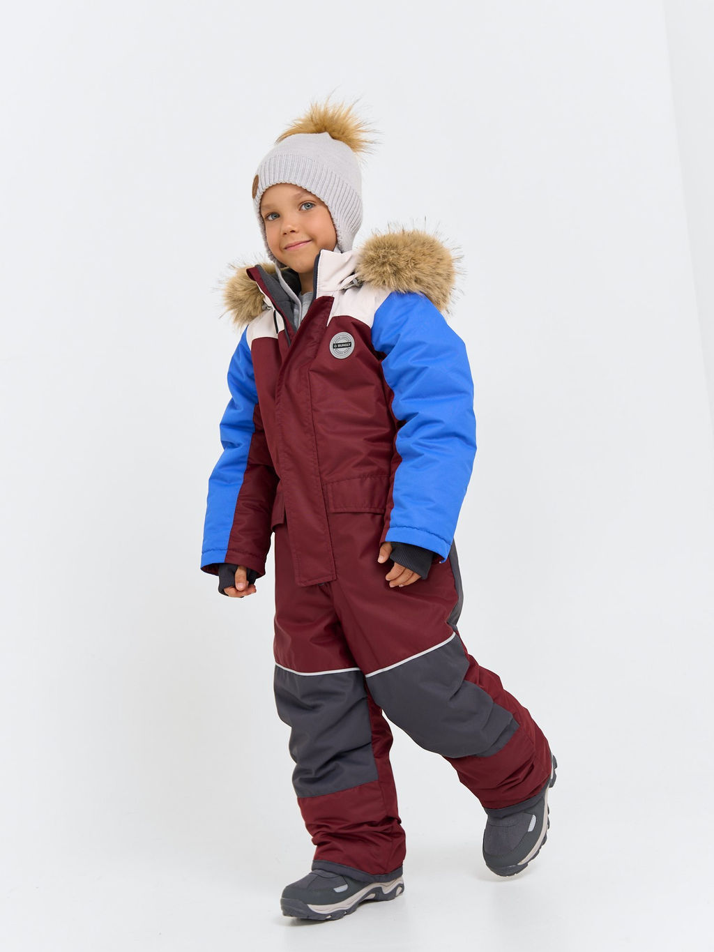 Комбинезон зимний с системой роста Гранат - Bungly фото 9