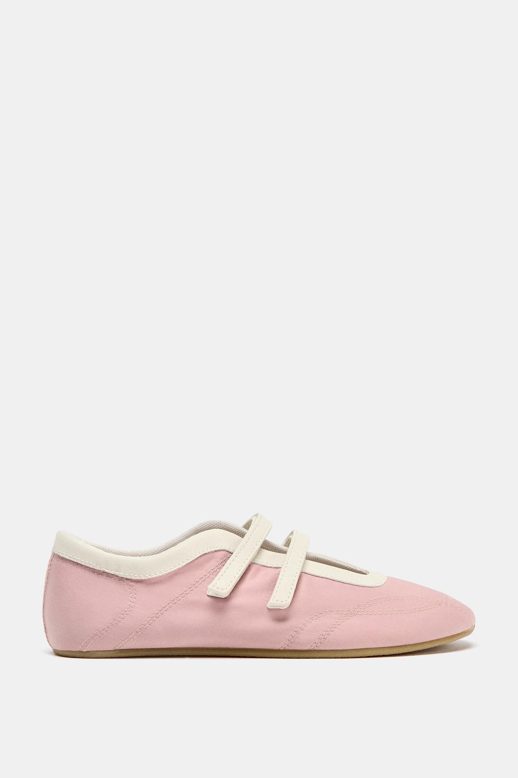 SATIN EFFECT TOPSTITCHED BALLERINAS - Zara фото 26