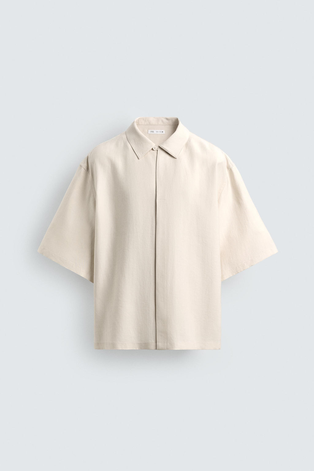 CAMISA FLUIDA RELAXED FIT / Crudo medio - Zara фото 7