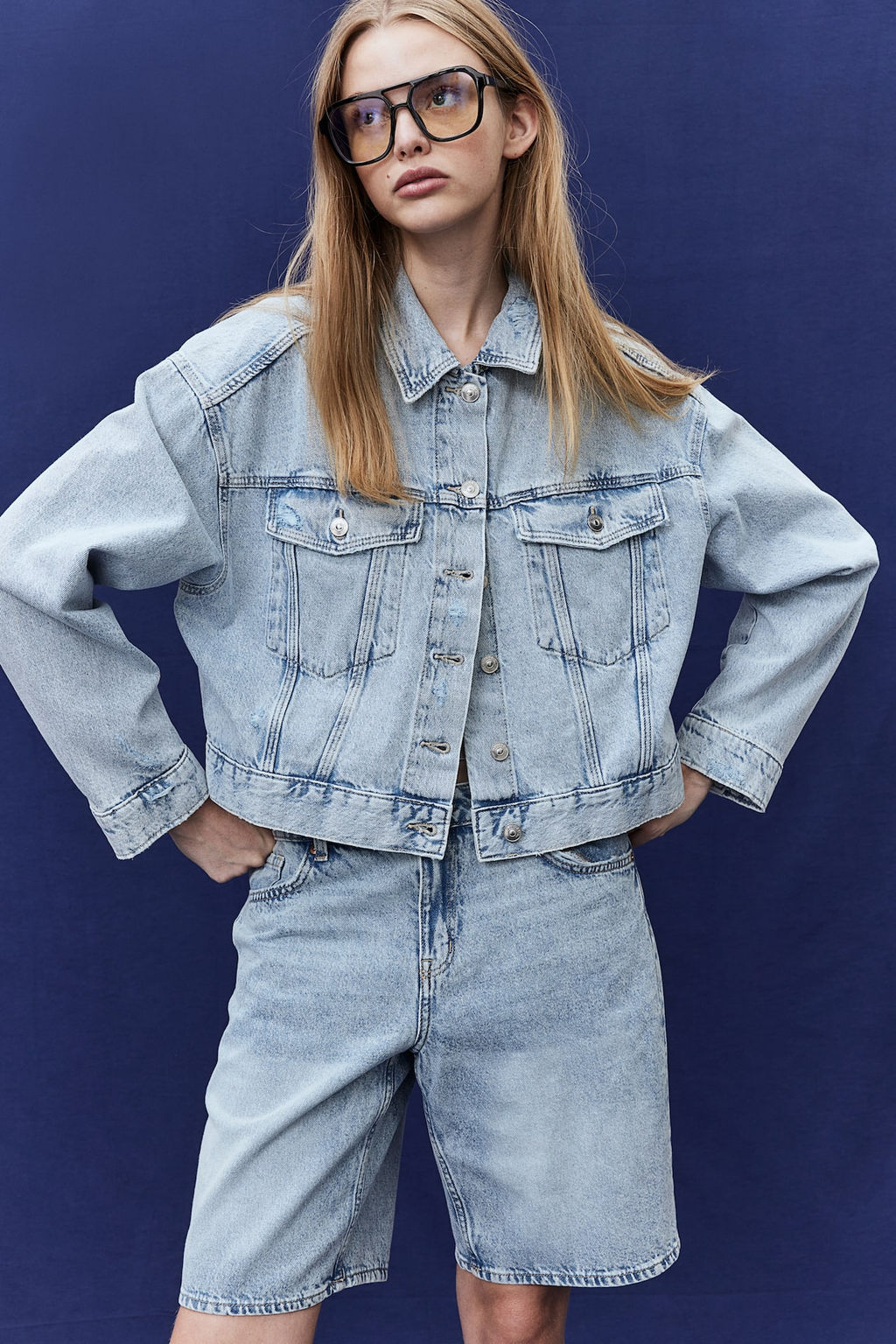 Cazadora denim corta - H&m фото 3