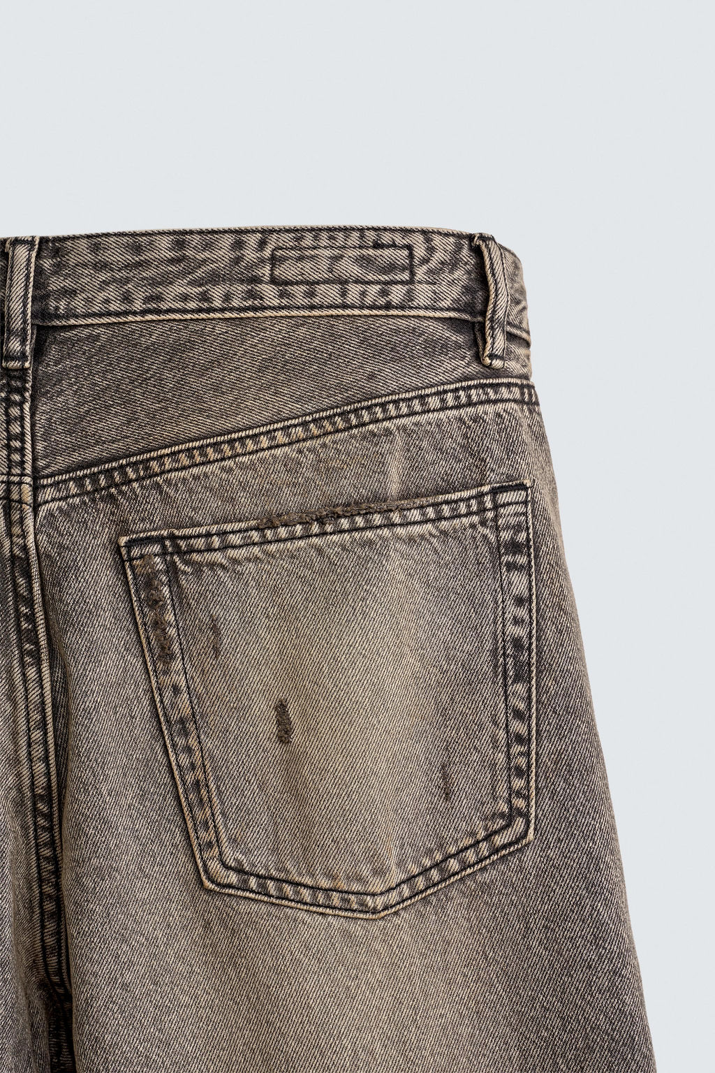 JEANS BAGGY FIT / Gris / Tostado