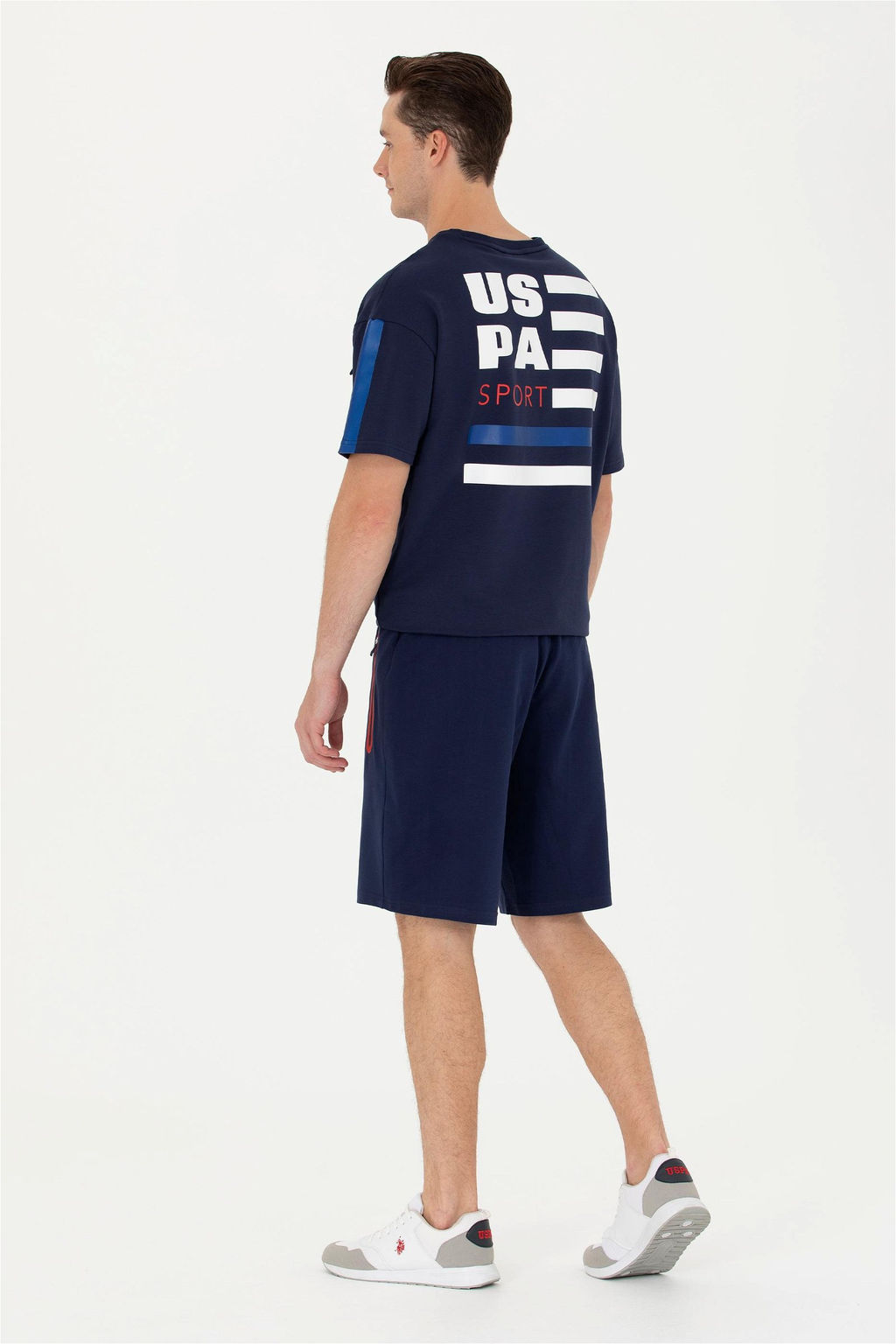 Мужские темно-синие вязаные шорты - U.s. polo assn фото 4