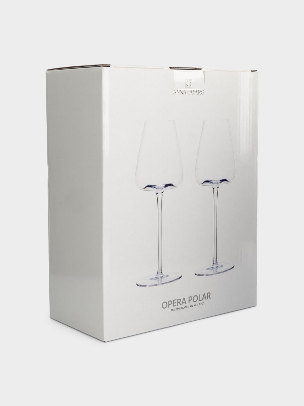 Бокал для красного вина, 480 мл, 2 шт, кристальное стекло, перламутр, Opera polar - Anna lafarg фото 6