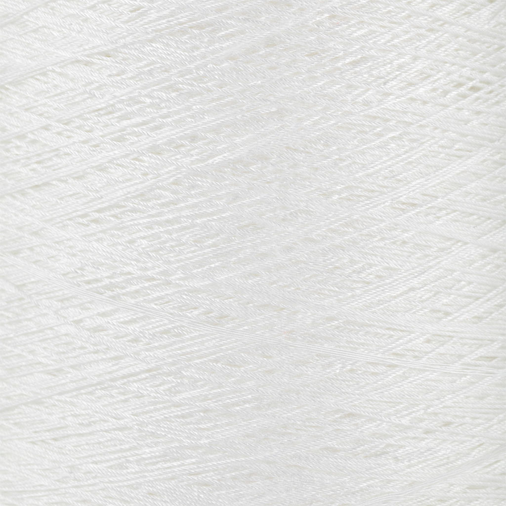 Швейные нитки (армированные) 200 ЛХ 5000 м белый №0101 на пл. конусе