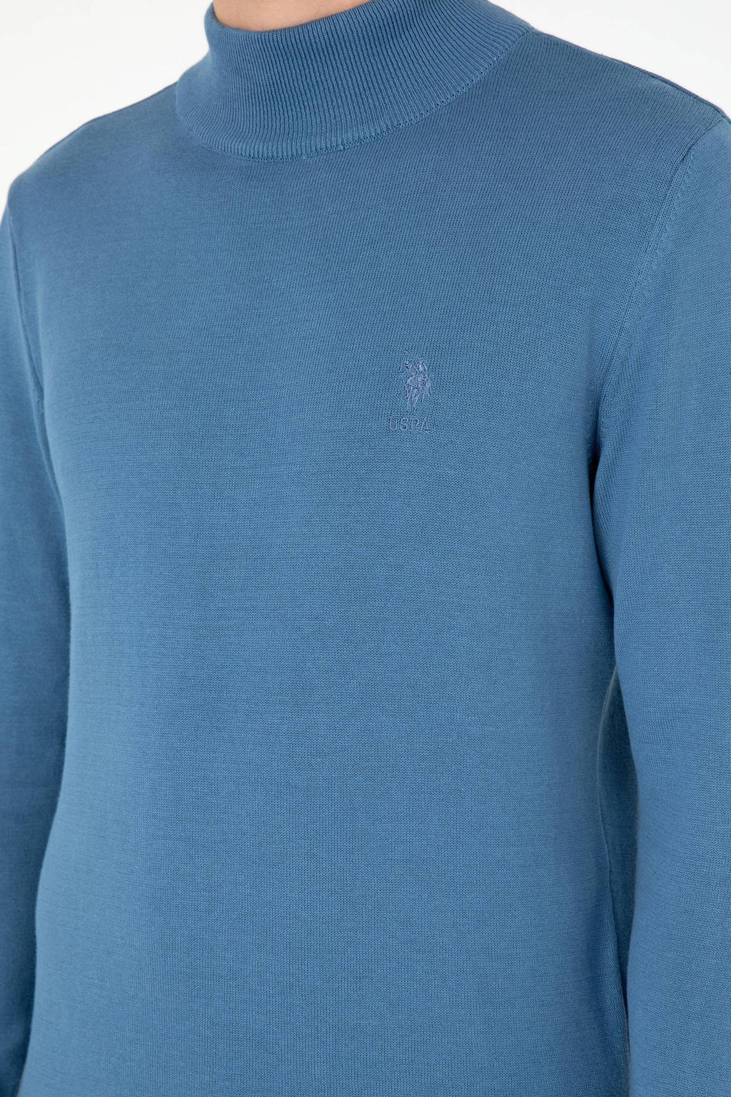 Мужской темно-синий базовый свитер Неожиданная скидка в корзине - U.s. polo assn фото 7