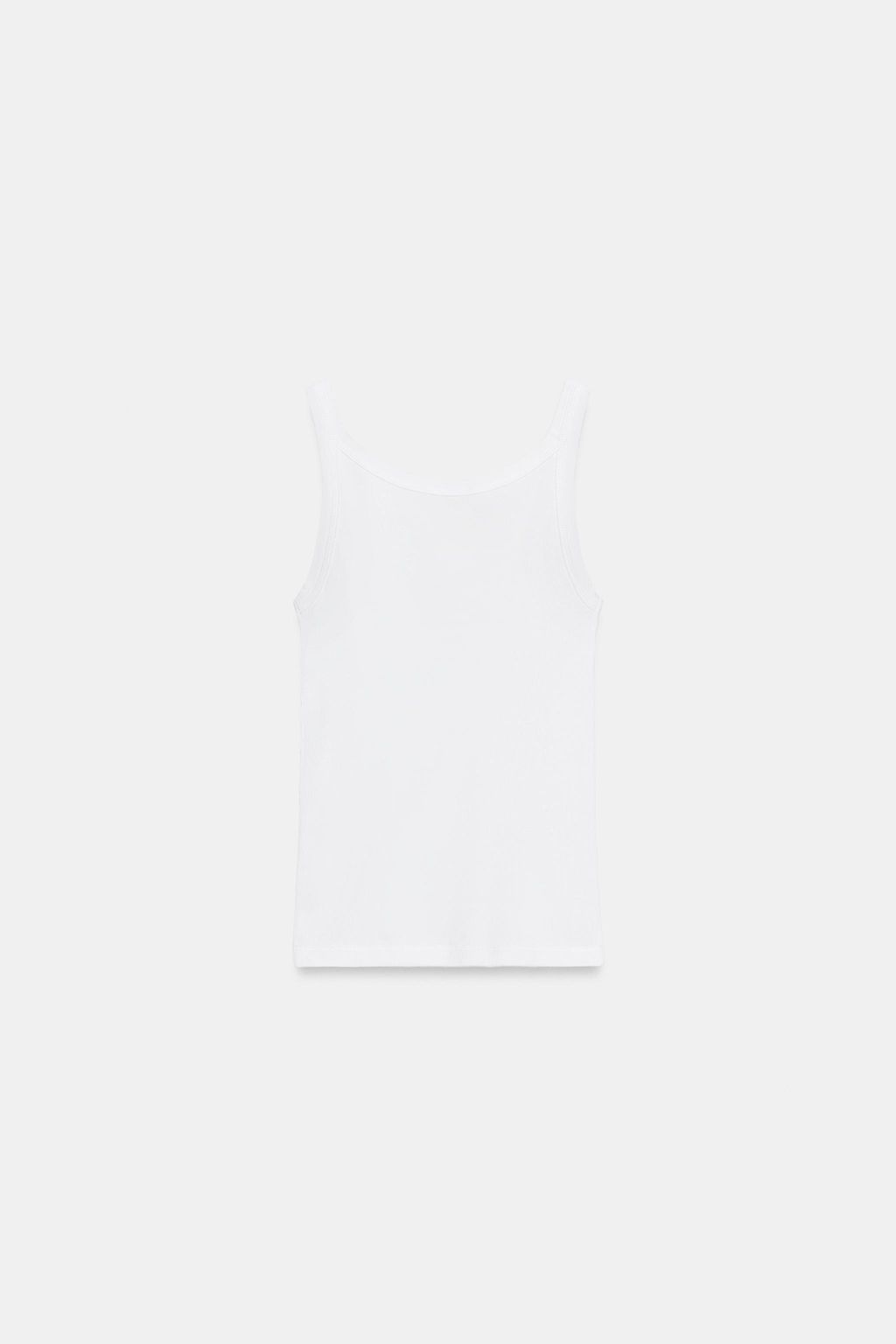 TOP TIRANTES RIB ALGOD?N / Blanco