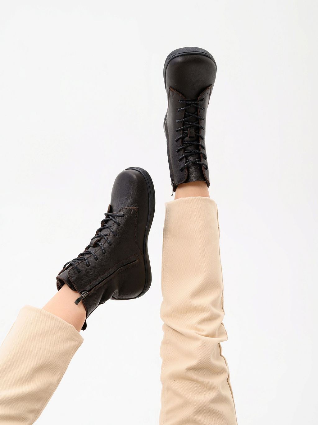 Босоногие ботинки 351.NATAbl.Темно-коричневый оттима/шерсть