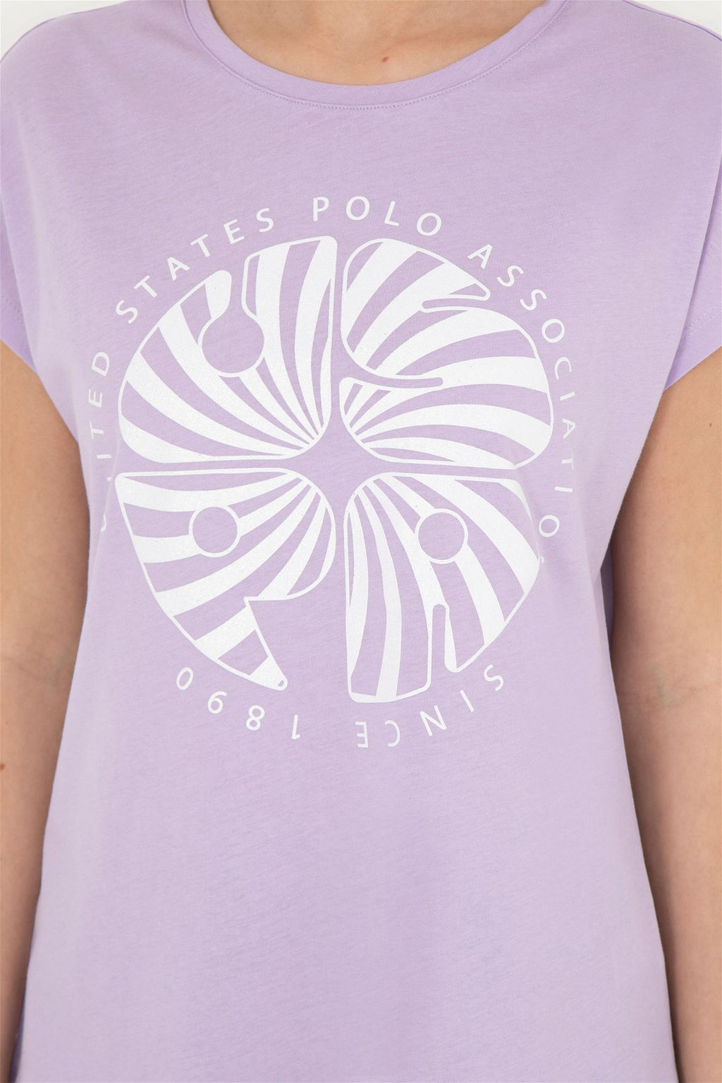 Женская сиреневая футболка - U.s. polo assn фото 7