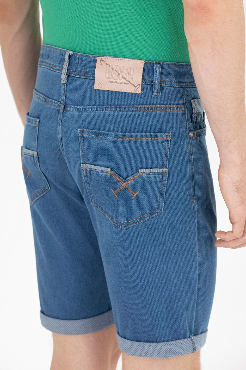 U. S. Polo Assn Мужские синие джинсовые шорты - U.s. polo assn фото 7