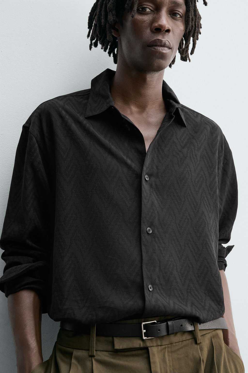 GEOMETRIC JACQUARD SHIRT - Zara фото 5
