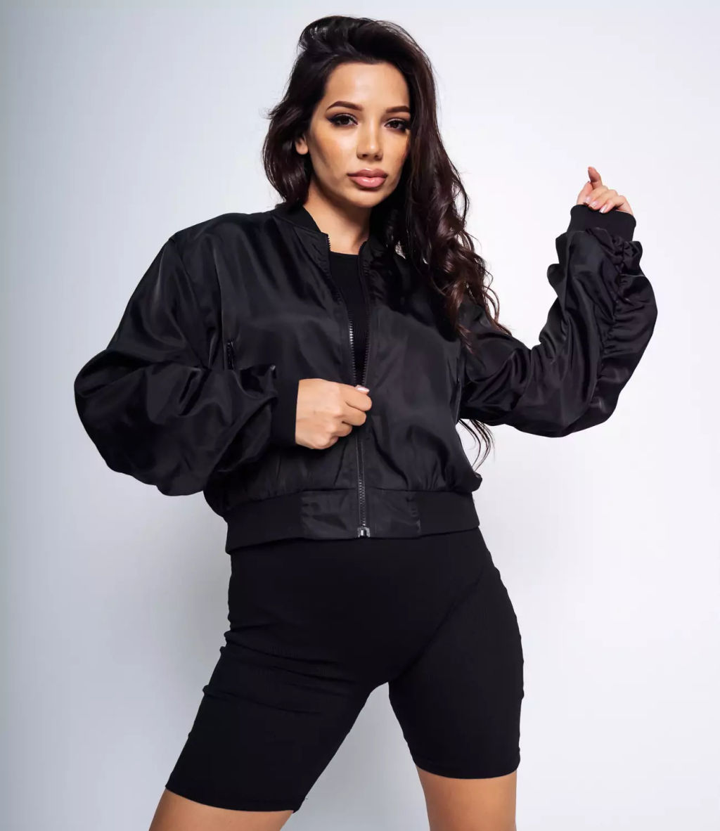 Бомбер #КТ2566, чёрный