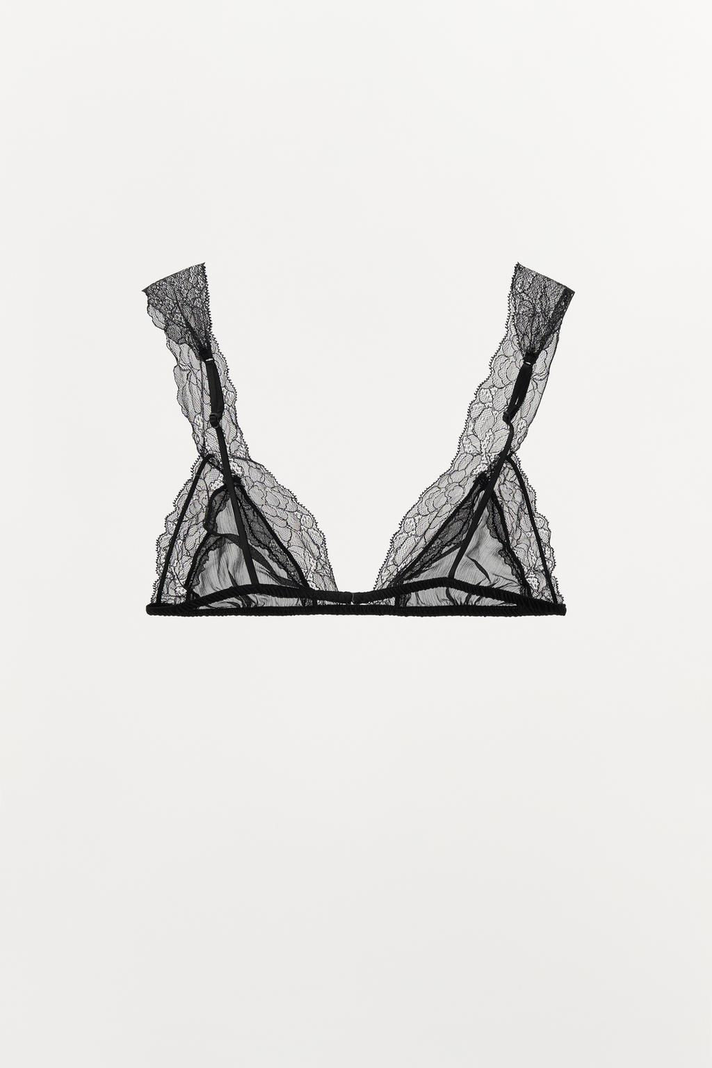 VISCOSE LACE TRIANGLE BRALETTE - Zara фото 6