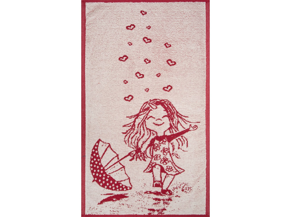 Полотенце махровое 6с104.411ж1 Майский дождь(бордо) 67х40см